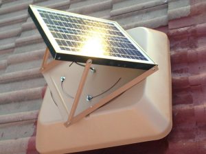 SunFan. Solar powered heat extraction system